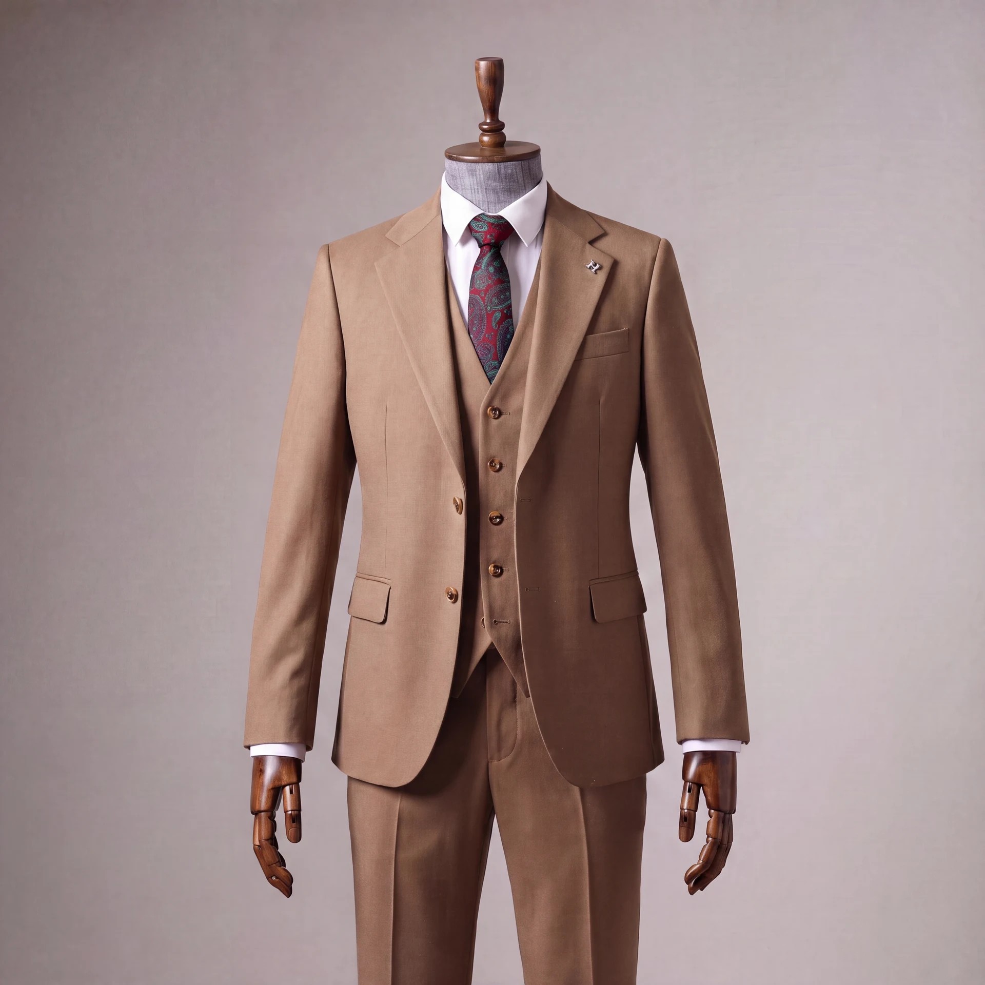 GABRI – pansky oblek gabri svetly hnedy camel